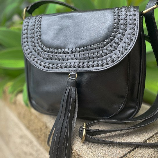 2-in-1 Taupe Gray Vegan Leather Studded Leather Tassel Over Shoulder Purse Vegan Shoulder Bag Personalized store Gift For Her Embroidered Purse