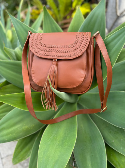 IVANA: Vegan Leather Bag Tan