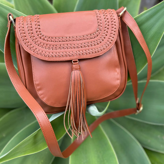 IVANA: Vegan Leather Bag Tan