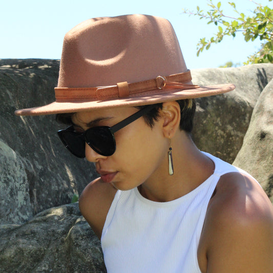 ASTRELLA: Vegan Short Brim Fedora in 4 Colours M/L