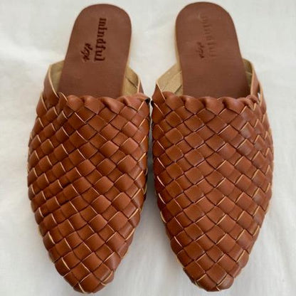 KYND2024: Vegan Leather Mules Tan