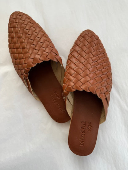 KYND2024: Vegan Leather Mules Tan