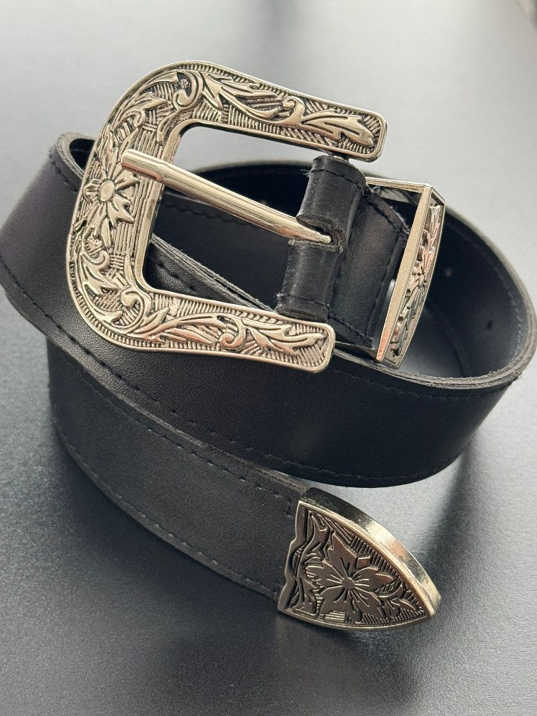 JOAN: Vegan Leather Western Belt in 2 colours